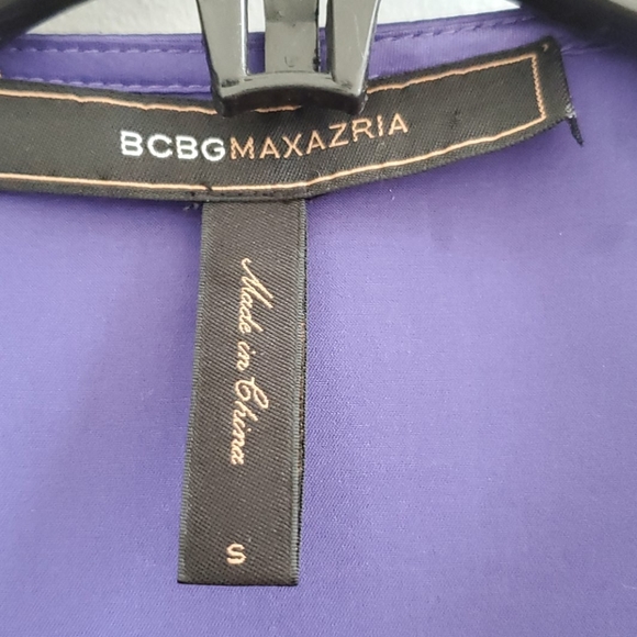 BCBG short sleeve purple blouse - Picture 6 of 7